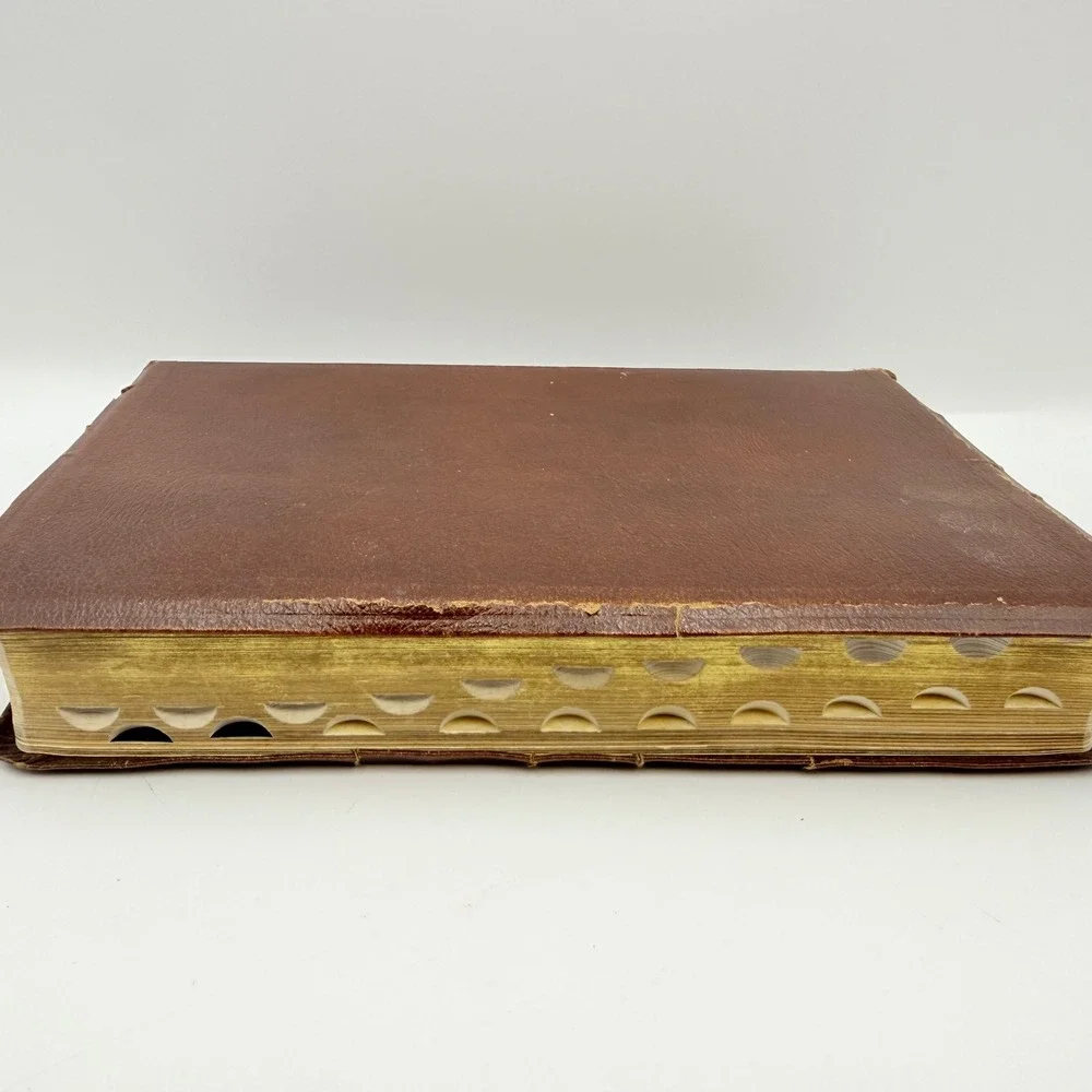 Thomas Nelson Topical Chain Study Bible 964BR Brown Bonded Leather 1989 Indexed - Picture 4 of 11